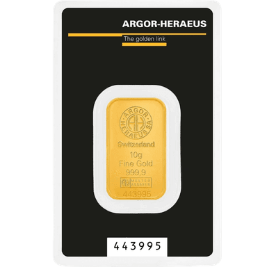 Argor-Heraeus goudbaar 10 gram
