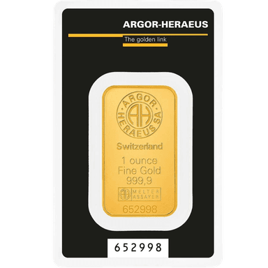 Argor-Heraeus goudbaar 1 troy ounce