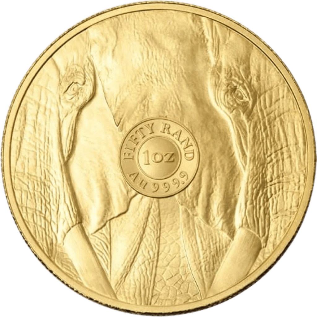 Gouden Big Five Elephant munt 1 troy ounce