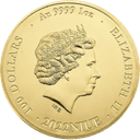 Gouden Bitcoin munt 1 troy ounce 2
