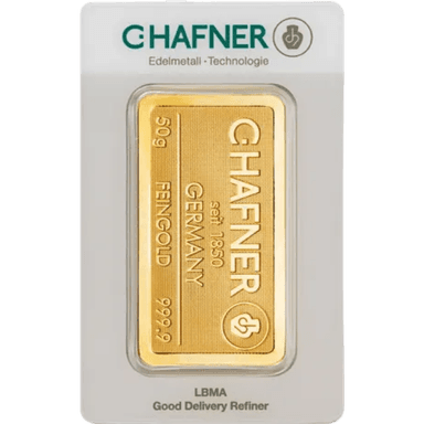 C.Hafner goudbaar 50 gram