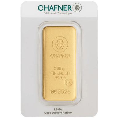 C.Hafner goudbaar 500 gram