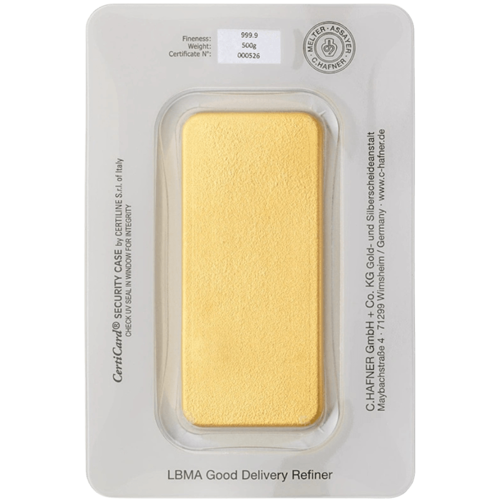 C.Hafner goudbaar 500 gram