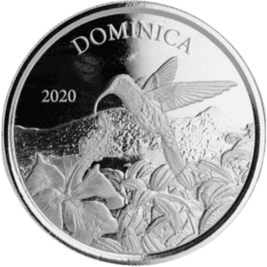 Zilveren Dominica Hummingbird munt 1 troy ounce