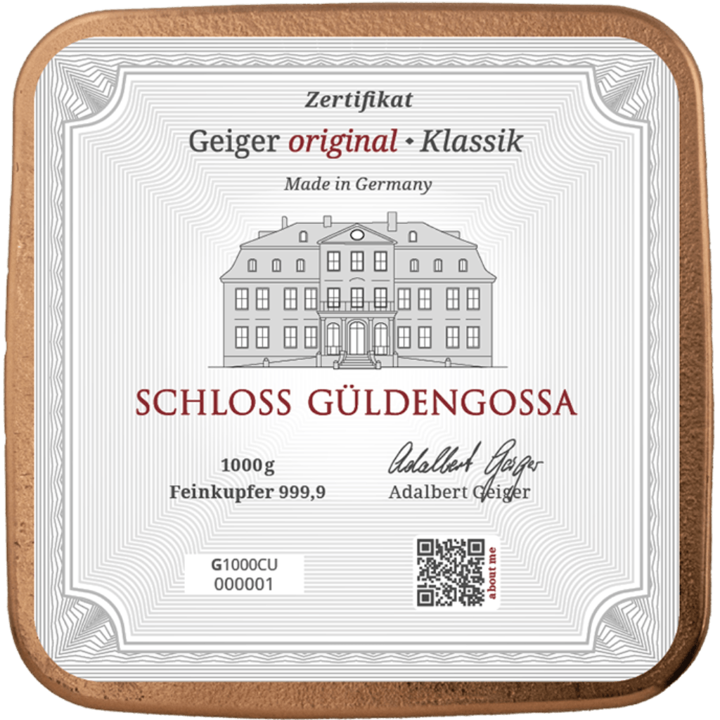 Geiger koperbaar 1 kilo