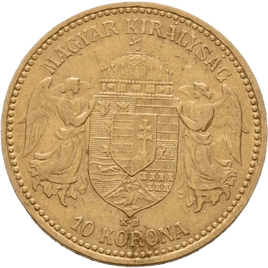 Gouden 10 Korona munt Hongarije