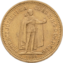 Gouden 10 Korona munt Hongarije 1