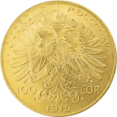 Gouden 100 Corona munt Oostenrijk