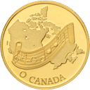 Gouden 100 dollar Canada munt 1/2 troy ounce 1