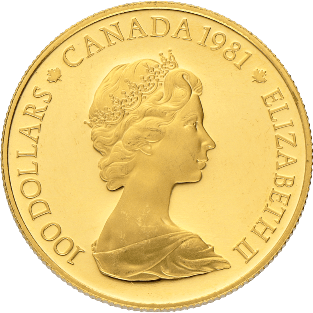 Gouden 100 dollar Canada munt 1/2 troy ounce