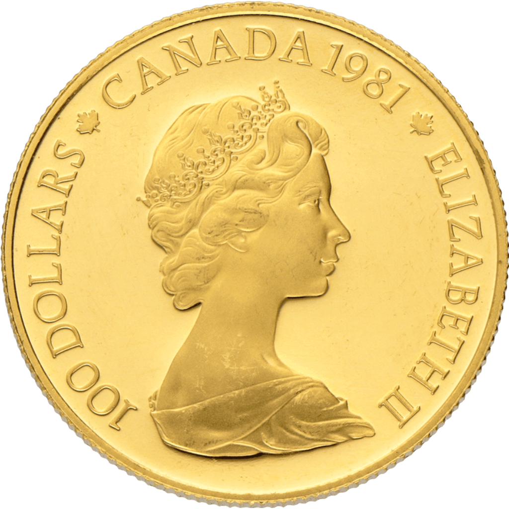 Gouden 100 dollar Canada munt 1/2 troy ounce