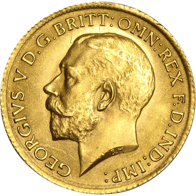 Gouden Sovereign 1/2 munt
