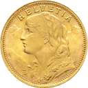 Gouden 20 Francs munt Zwitserland 2