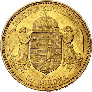 Gouden 20 Korona munt Hongarije