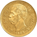 Gouden 20 Lire munt Italië 2