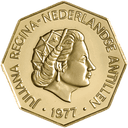 Gouden 200 gulden munt Nederlandse Antillen 1