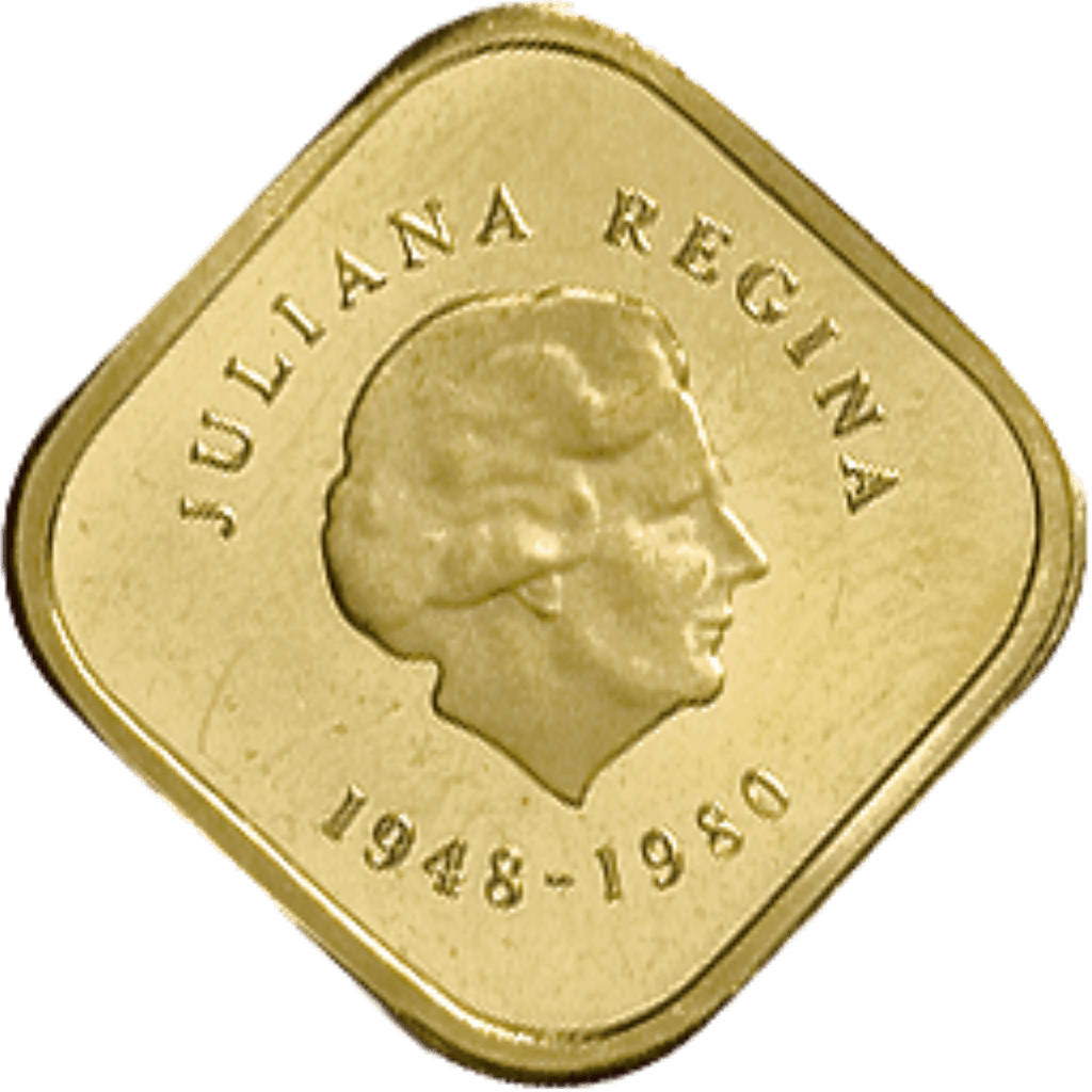 Gouden 300 gulden munt Nederlandse Antillen