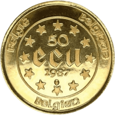 Gouden 50 ECU munt België