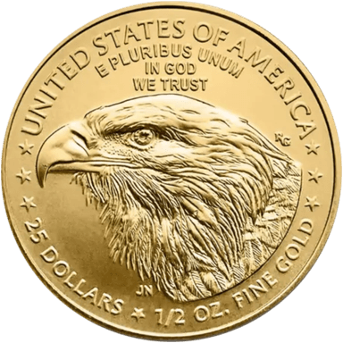 Gouden American Eagle munt 1/2 troy ounce