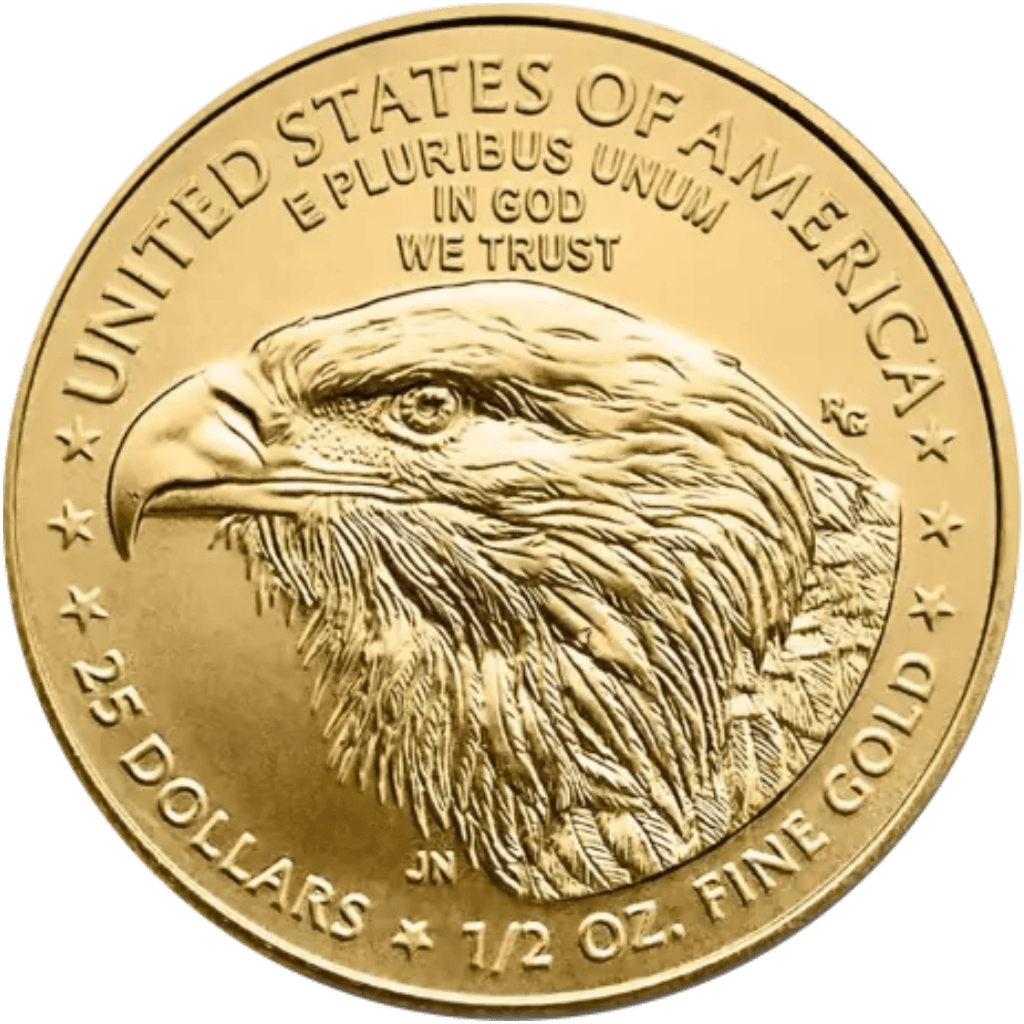 Gouden American Eagle munt 1/2 troy ounce