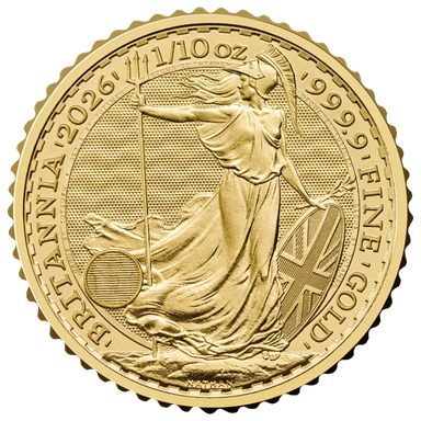 Gouden Britannia munt 1/10 troy ounce