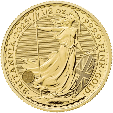 Gouden Britannia munt 1/2 troy ounce