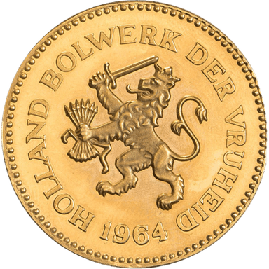 Gouden Holland Bolwerk der Vrijheid munt 50 gram