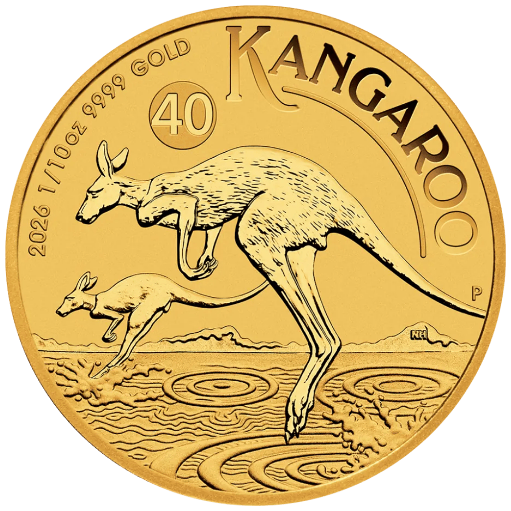 Gouden Kangaroo munt 1/10 troy ounce