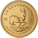 Gouden Krugerrand munt 1/4 troy ounce 1