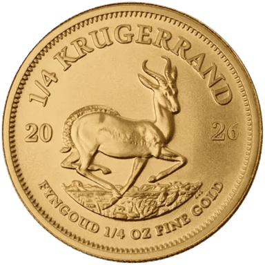 Gouden Krugerrand munt 1/4 troy ounce