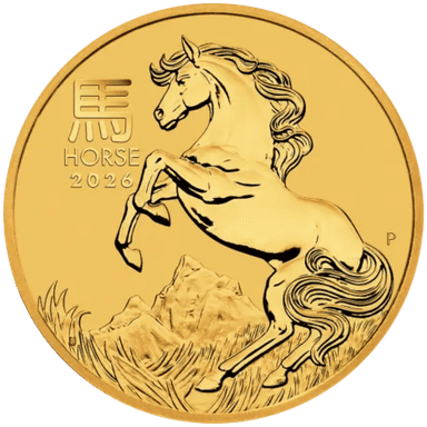 Gouden Lunar munt 1/2 troy ounce
