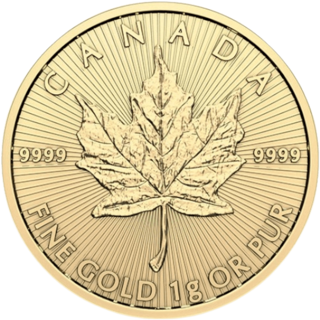 Gouden Maple Leaf munt 1 gram