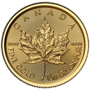 Gouden Maple Leaf munt 1/10 troy ounce 1