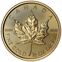 Gouden Maple Leaf munt 1/2 troy ounce 1