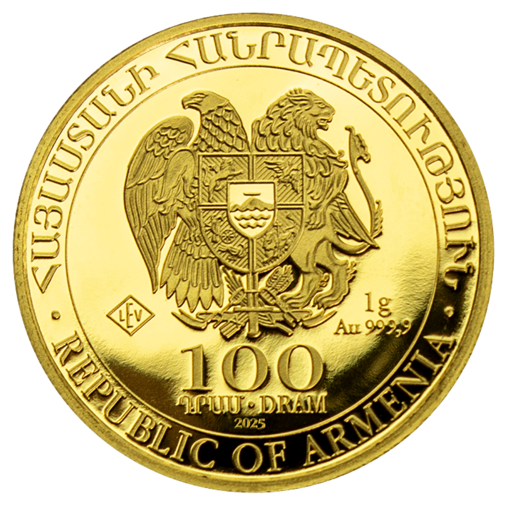 Gouden Noahs Ark munt 1 gram