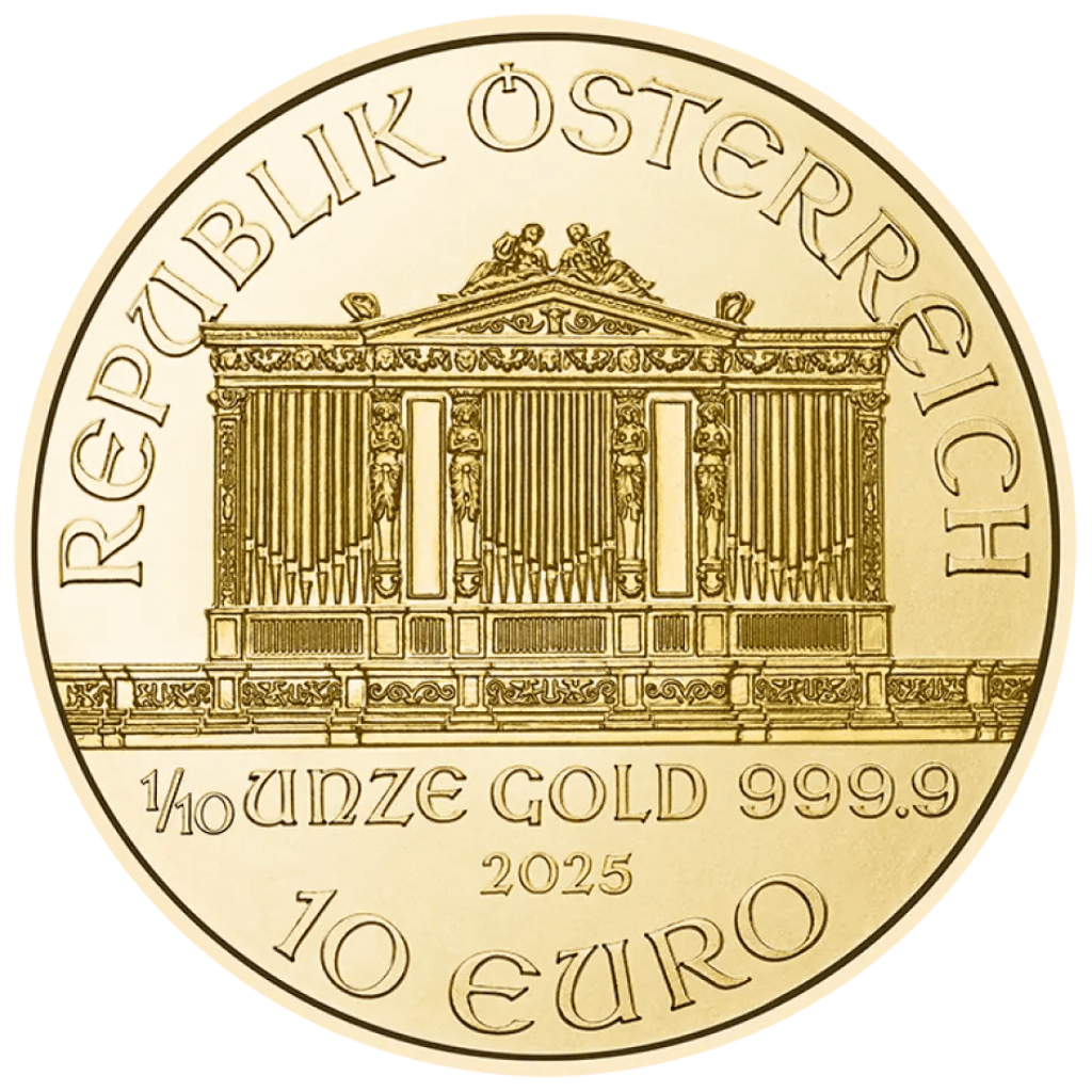 Gouden Philharmoniker munt 1/10 troy ounce