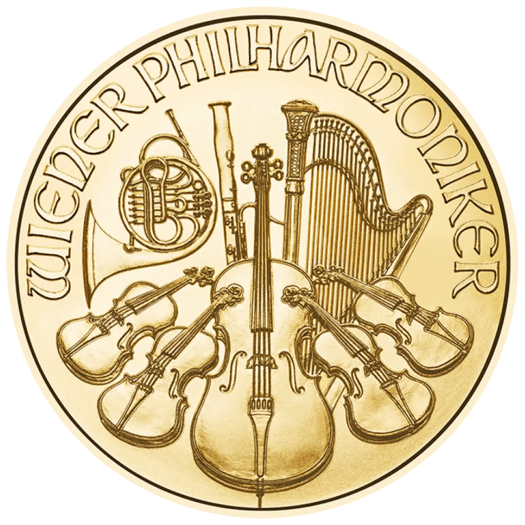 Gouden Philharmoniker munt 1/4 troy ounce