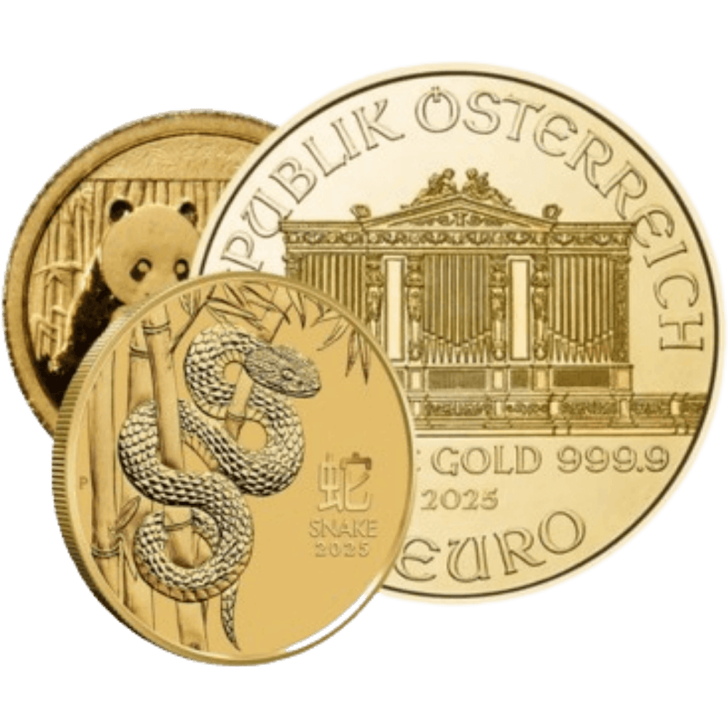 Gouden muntenmix 1/25 troy ounce
