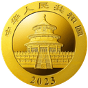 Gouden panda munt 3 gram 2