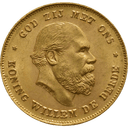 Gouden tientje Willem 3 1