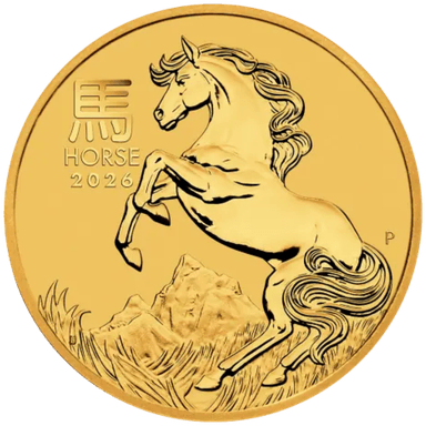 Gouden Lunar munt 1 troy ounce