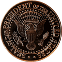 Koperen Donald Trump munt 1 troy ounce 2