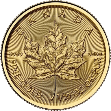 Gouden Maple Leaf munt 1/10 troy ounce