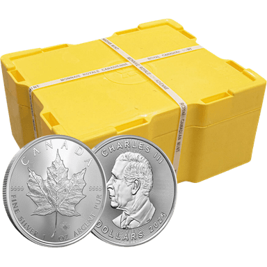 Monsterbox zilveren Maple Leaf munt 1 troy ounce