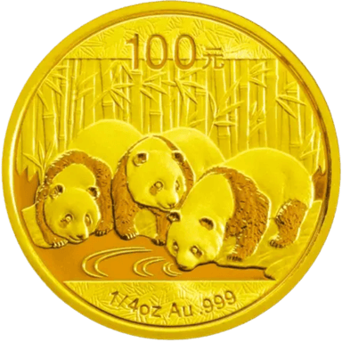 Gouden Panda munt 1/4 troy ounce