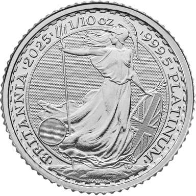 Platina Britannia munt 1/10 troy ounce
