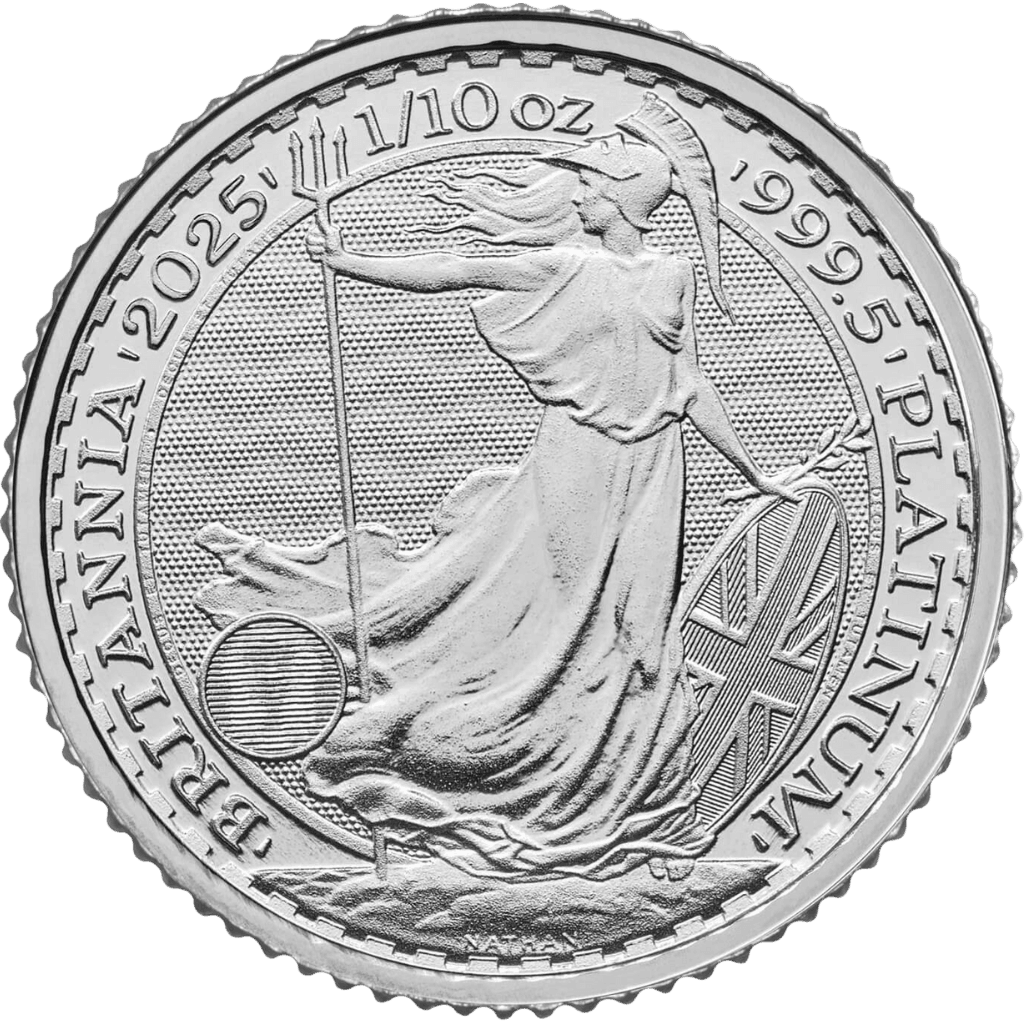 Platina Britannia munt 1/10 troy ounce