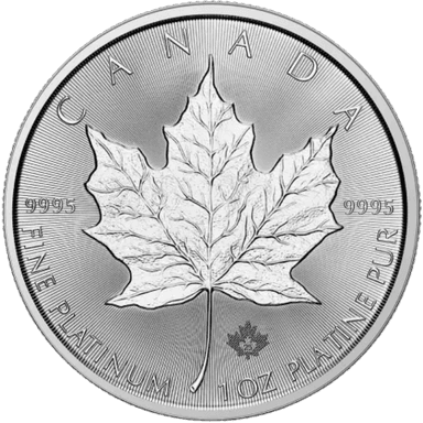 Platina Maple Leaf munt 1 troy ounce
