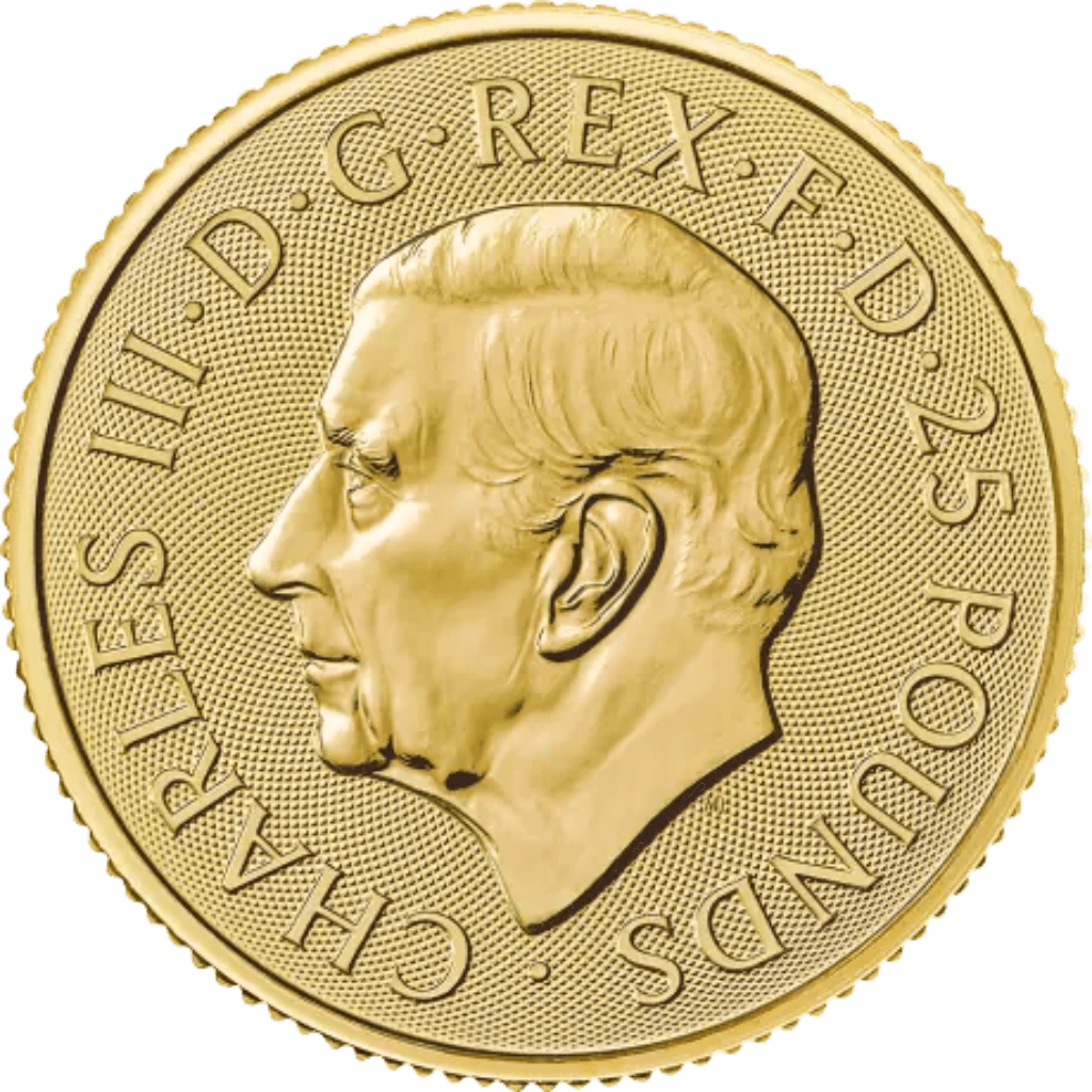 Gouden St George and the Dragon munt 1/4 troy ounce