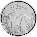 Zilveren St. Lucia Couple munt 1 troy ounce 1